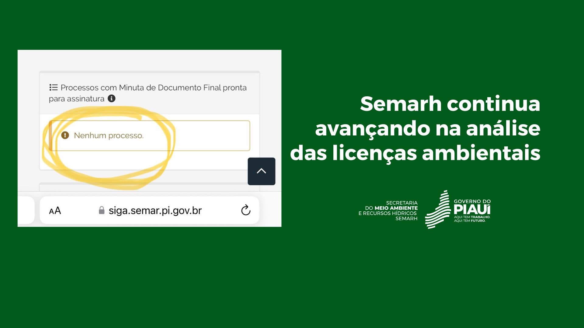 Semarh continua avançando na análise das licenças ambientais