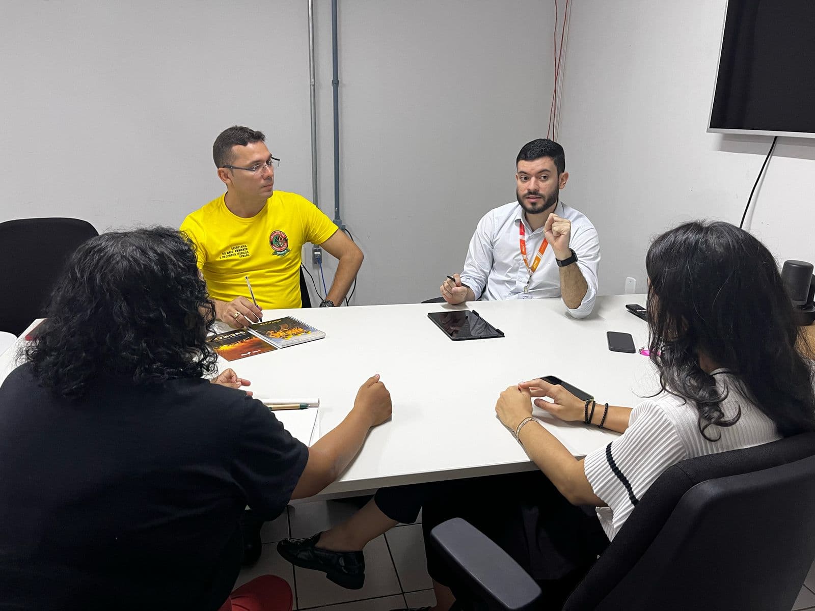 Representantes da Semarh e Seplan