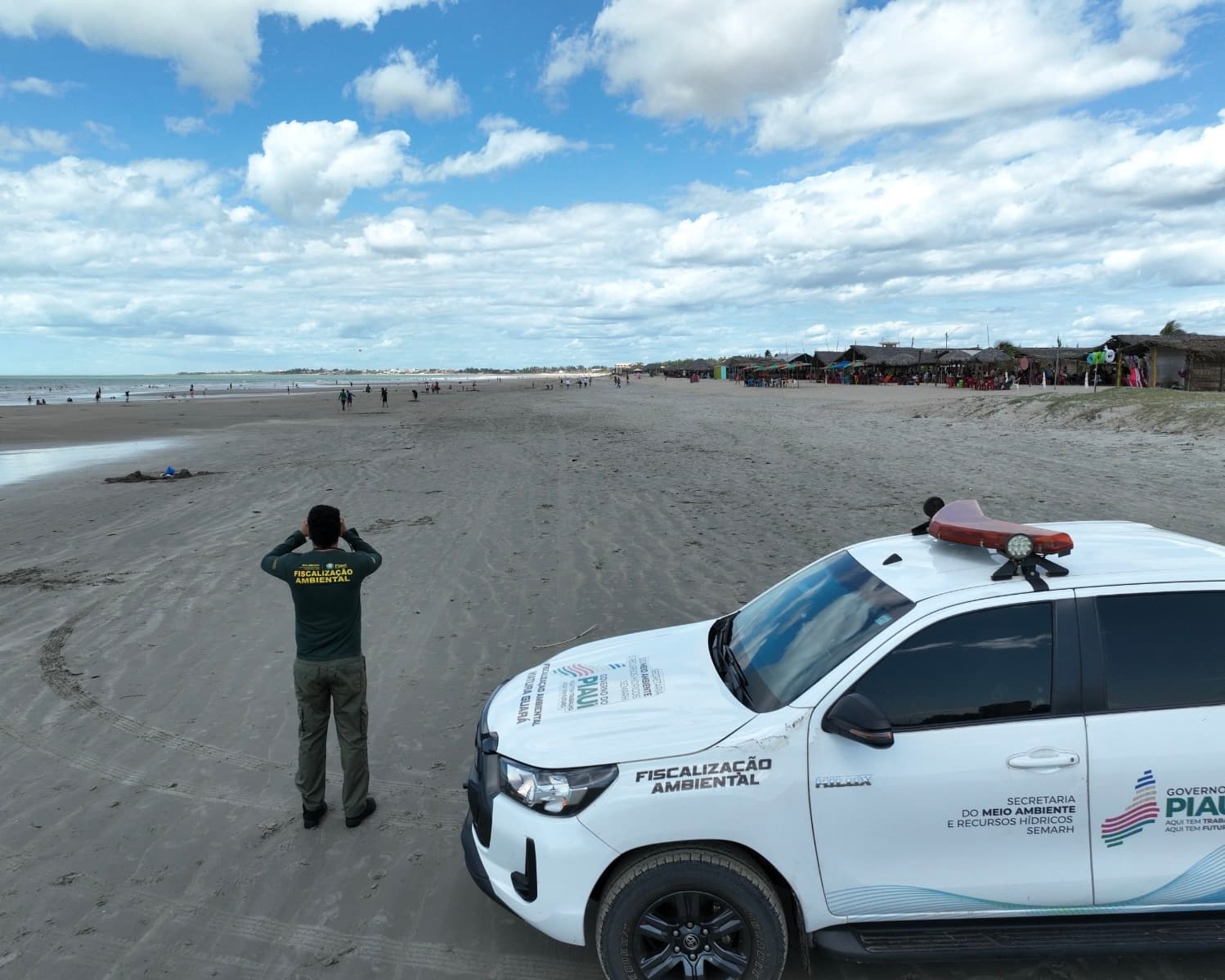 Operação de fiscalização no litoral realizada em julho de 2024