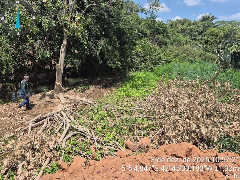 desmatamento-no-recanto-das-palmeiras-acao-rapida-da-semarh-confirma-irregularidades-as-margens-do-riacho-itarare