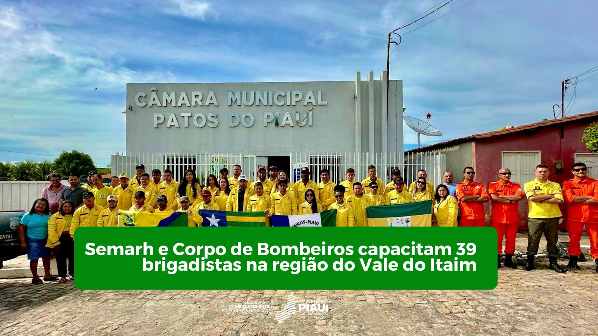 Semarh e Corpo de Bombeiros capacitam 39 brigadistas na região do Vale do Itaim