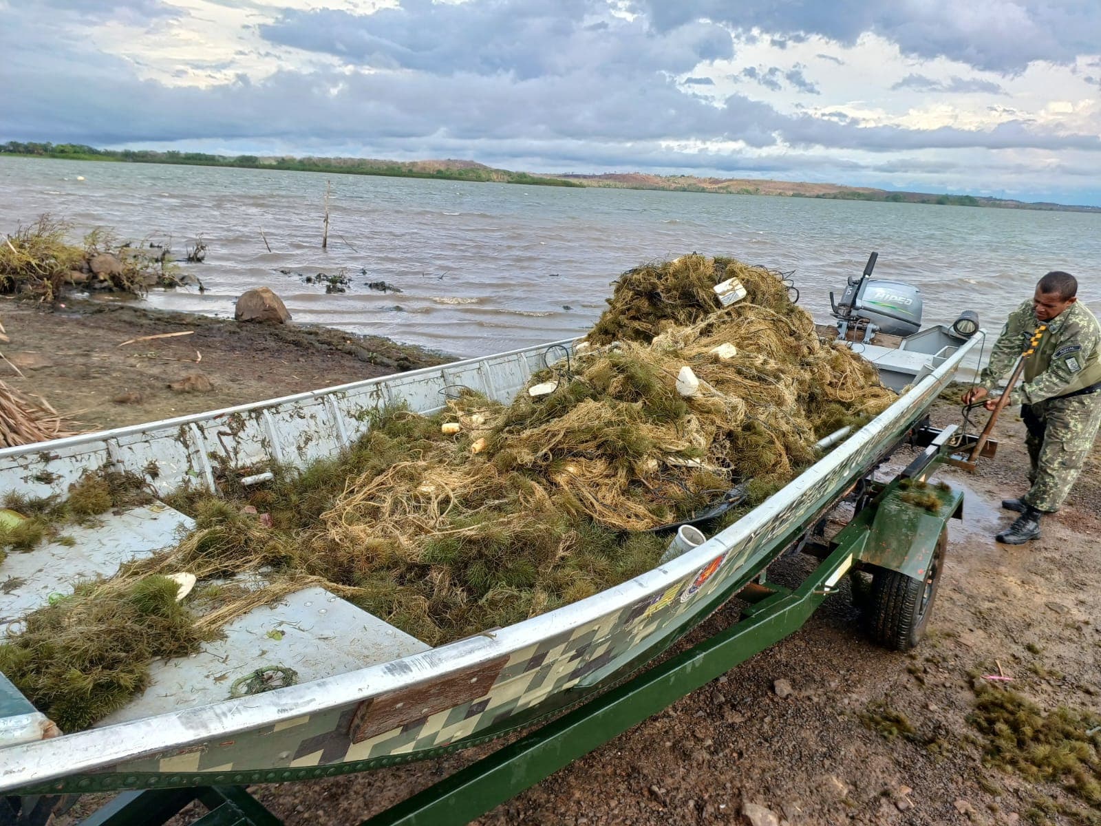 Primeira etapa da Operação Piracema encerra com apreensão de quatro mil metros de rede de pesca ilegal no Piauí