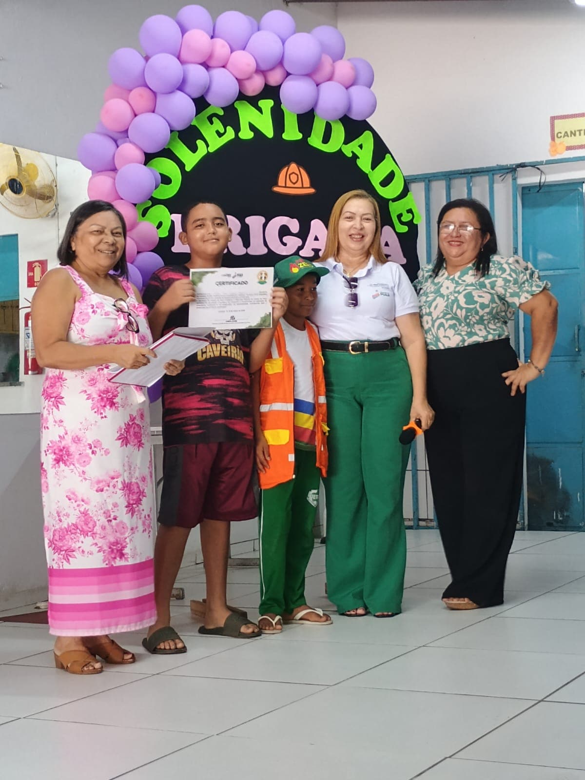 SEMARH realiza ação da Brigada Mirim Ambiental na Unidade Escolar Tenente Araújo da 4ª GRE, em Teresina.