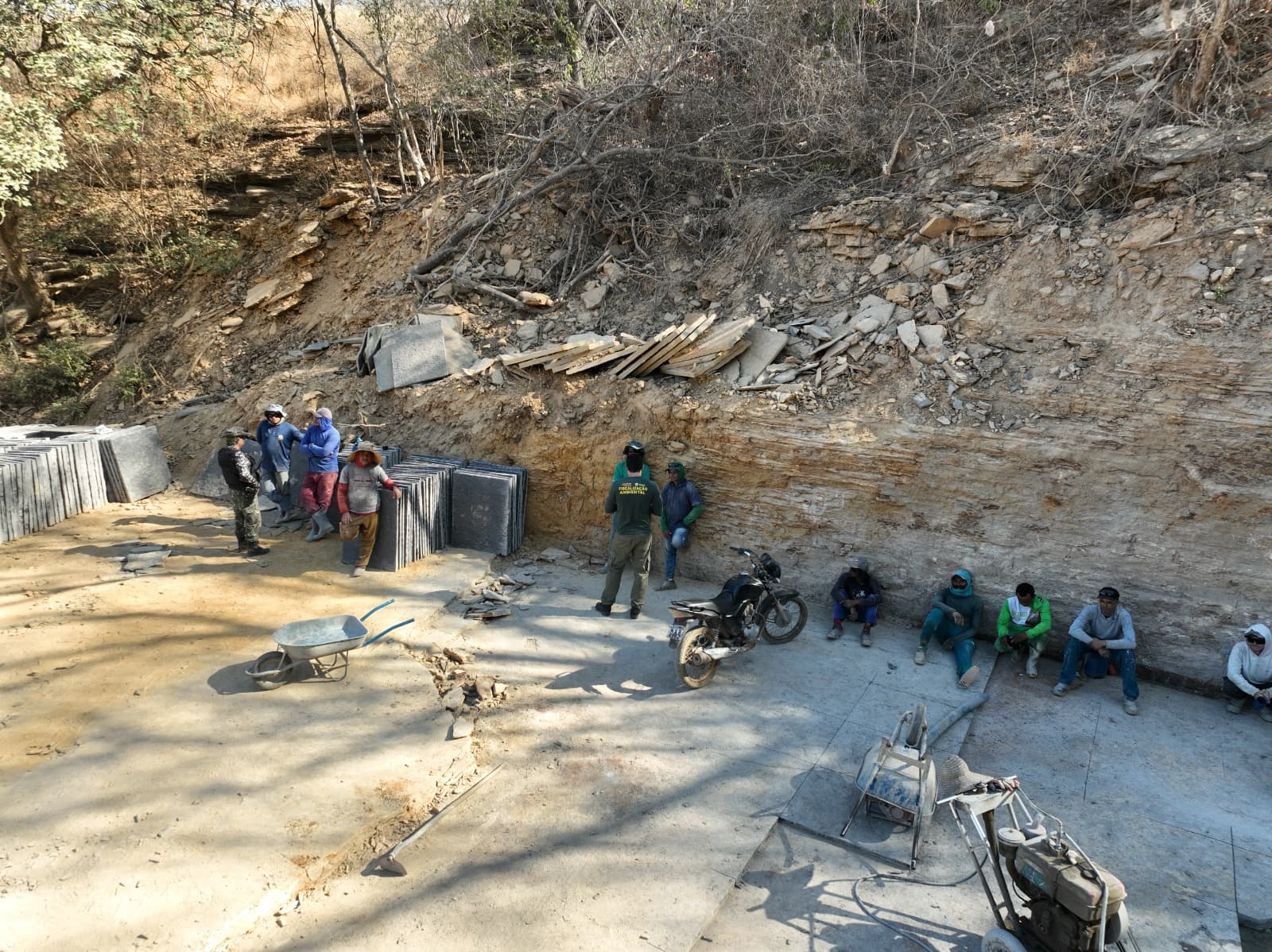 Semarh promove operação contra extração irregular de rochas no Piauí